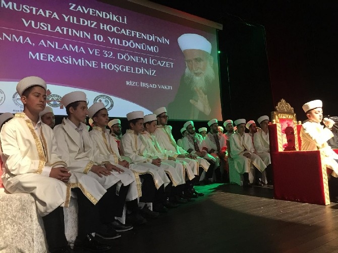 Zavendikli Mustafa Yıldız Hocaefendi Rize'de anıldı 77