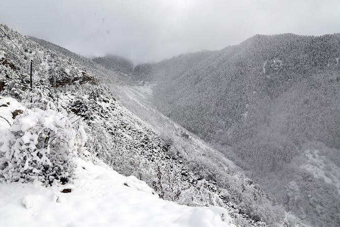 Zigana Dağı'nda kar kalınlığı 15 santimetreyi geçti 11