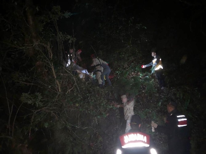 Rize'de kestikleri ağaç üzerlerine devrilen çift öldü 9