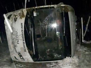 Rize'ye Maça Gelen Hatayspor Otobüsü Şarampole Yuvarlandı
