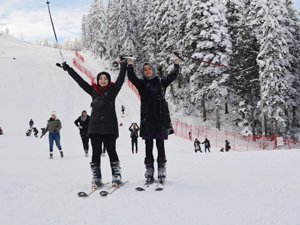 Atabarı Kayak Merkezi doldu taştı