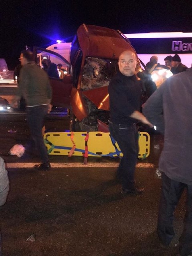 Rize'de Trafik Kazası 1 Ölü 8 Yaralı 2