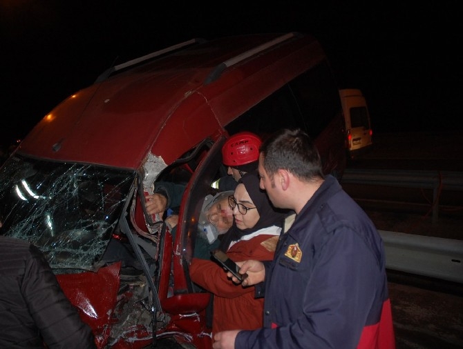 Rize'de Trafik Kazası 1 Ölü 8 Yaralı 7