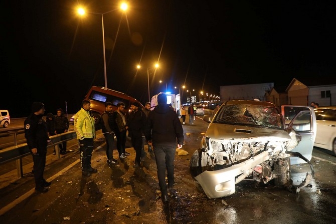 Rize'de Trafik Kazası 1 Ölü 8 Yaralı 9