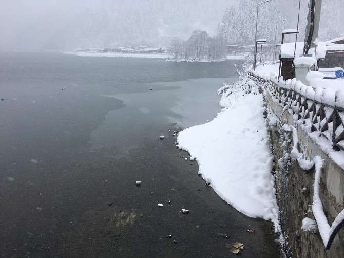 Rize ve Trabzon'da kar yağışı 16