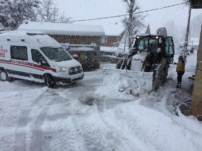 Rize ve Trabzon'da kar yağışı 20