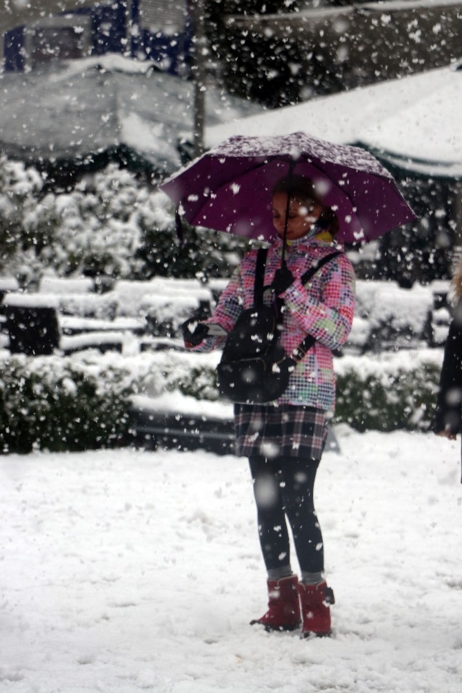 Rize ve Trabzon'da kar yağışı 7
