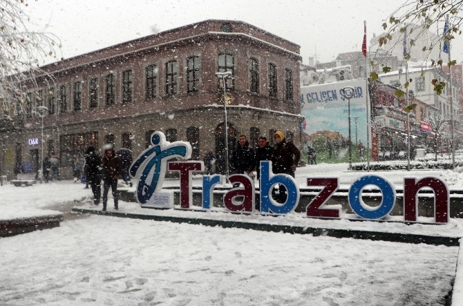 Rize ve Trabzon'da kar yağışı 9