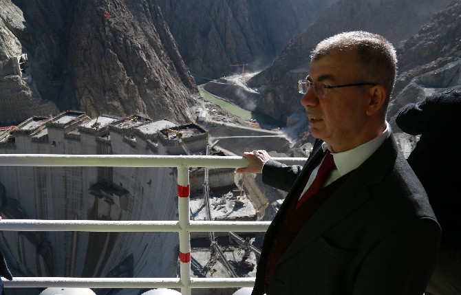 Yusufeli Barajı inşaatında fiziki gerçekleşme oranı yüzde 76'ya ula 14