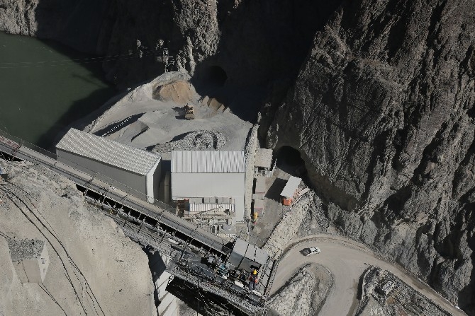 Yusufeli Barajı inşaatında fiziki gerçekleşme oranı yüzde 76'ya ula 18
