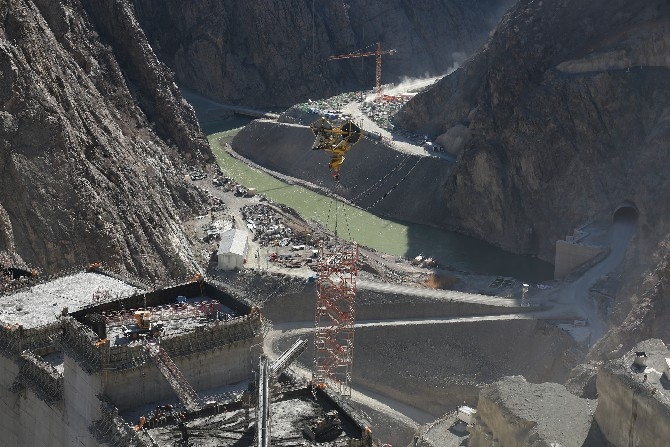 Yusufeli Barajı inşaatında fiziki gerçekleşme oranı yüzde 76'ya ula 4