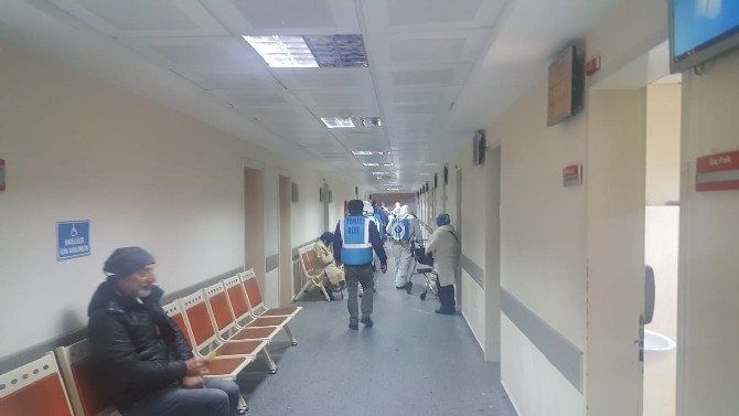 Rize'de hastaneler dezenfekte edildi 24