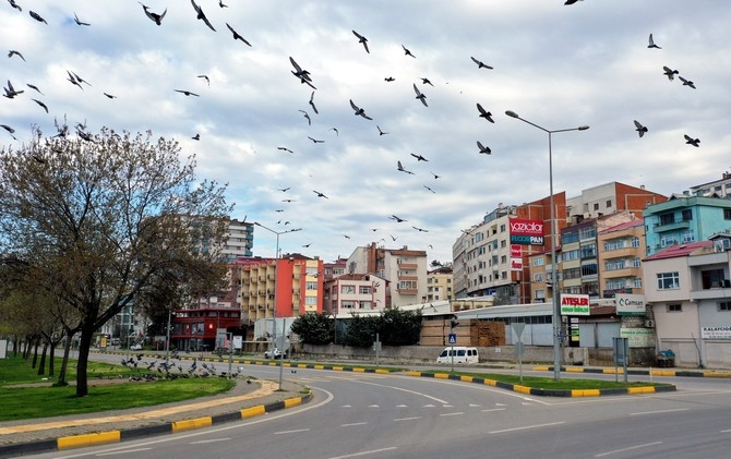 Sokağa çıkma yasağıyla Trabzon sessizliğe büründü 11