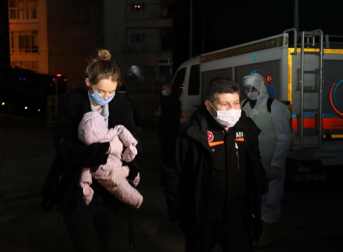 Ukraynadan getirilen 142 Türk vatandaşı Rize'de yurda yerleştirildi 9