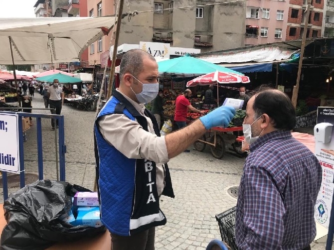 Rize’de Semt Pazarı 2 Ay Sonra Yeniden Kuruldu 3