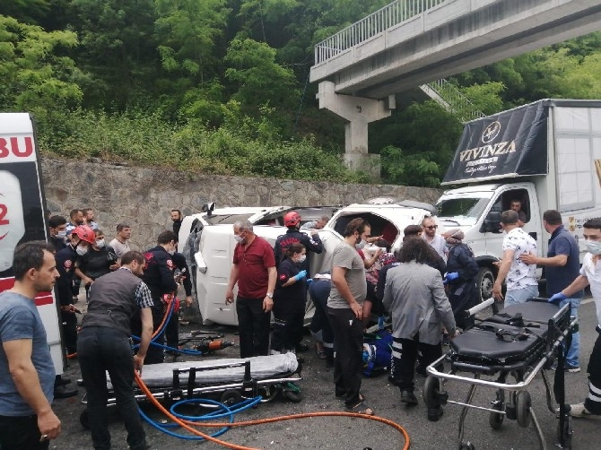 Trabzon'da trafik kazası:1 ölü, 4 yaralı 1