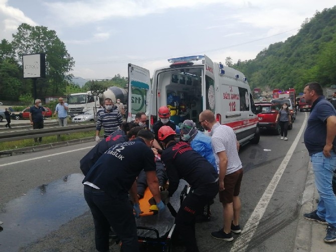 Trabzon'da trafik kazası:1 ölü, 4 yaralı 2