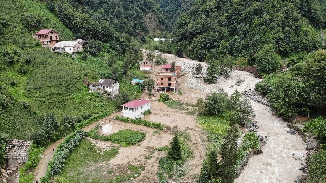 Kaçkar köyü havadan görüntülenince felaketin boyutu ortaya çıktı 19
