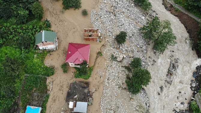 Kaçkar köyü havadan görüntülenince felaketin boyutu ortaya çıktı 21