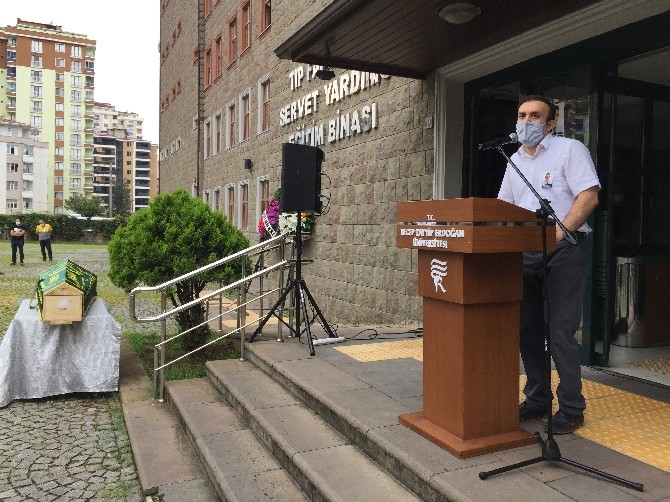 RTEÜ'lü Öğretim Üyesi Prof. Dr. Turan Erdoğan Son Yolcuğuna Uğurlan 41