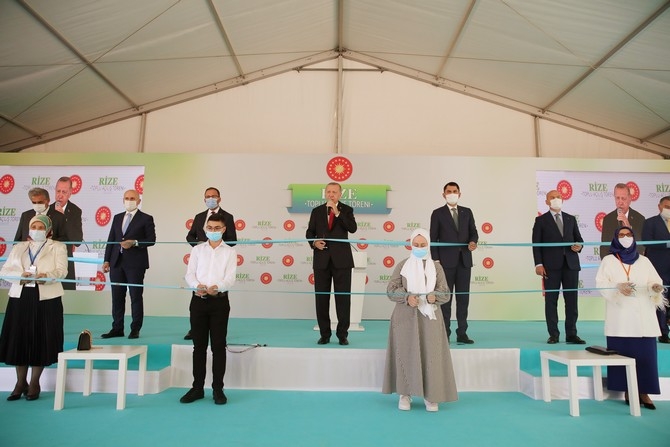 Cumhurbaşkanı Erdoğan Rize'de Toplu Açılış Törenine Katıldı 15