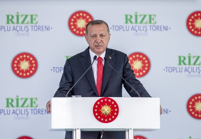Cumhurbaşkanı Erdoğan Rize'de Toplu Açılış Törenine Katıldı 16