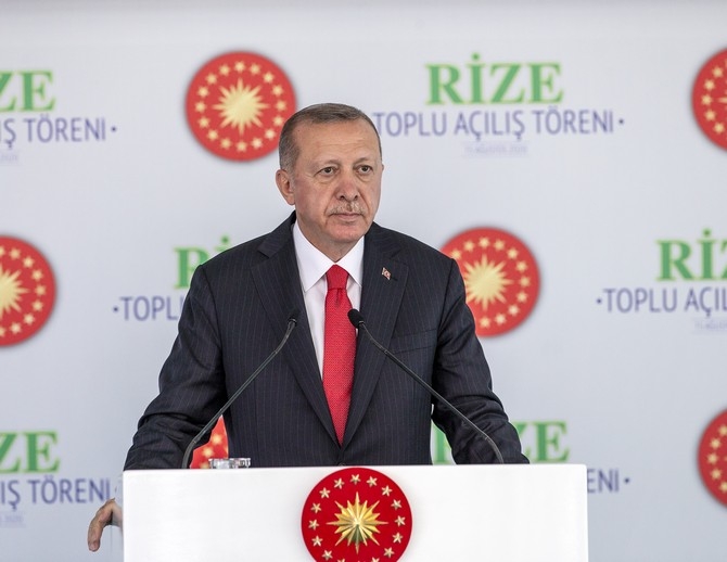 Cumhurbaşkanı Erdoğan Rize'de Toplu Açılış Törenine Katıldı 2
