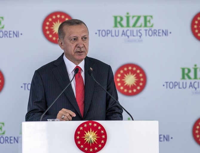 Cumhurbaşkanı Erdoğan Rize'de Toplu Açılış Törenine Katıldı 20