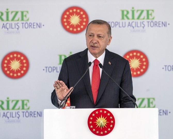Cumhurbaşkanı Erdoğan Rize'de Toplu Açılış Törenine Katıldı 22