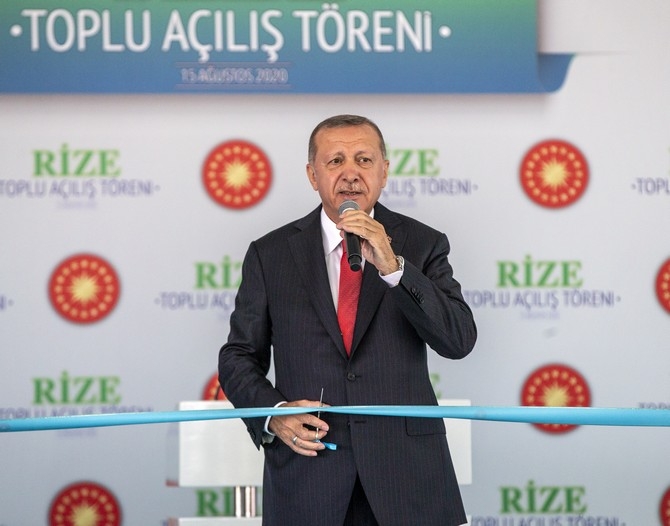 Cumhurbaşkanı Erdoğan Rize'de Toplu Açılış Törenine Katıldı 23