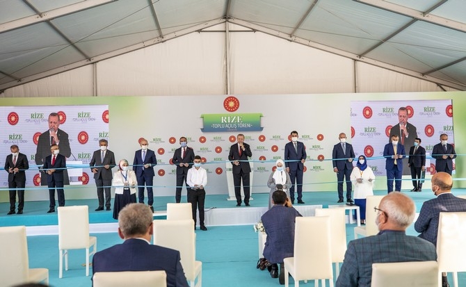 Cumhurbaşkanı Erdoğan Rize'de Toplu Açılış Törenine Katıldı 25