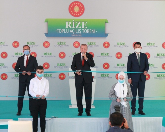 Cumhurbaşkanı Erdoğan Rize'de Toplu Açılış Törenine Katıldı 26