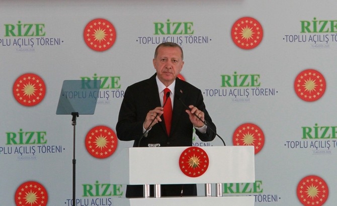 Cumhurbaşkanı Erdoğan Rize'de Toplu Açılış Törenine Katıldı 29