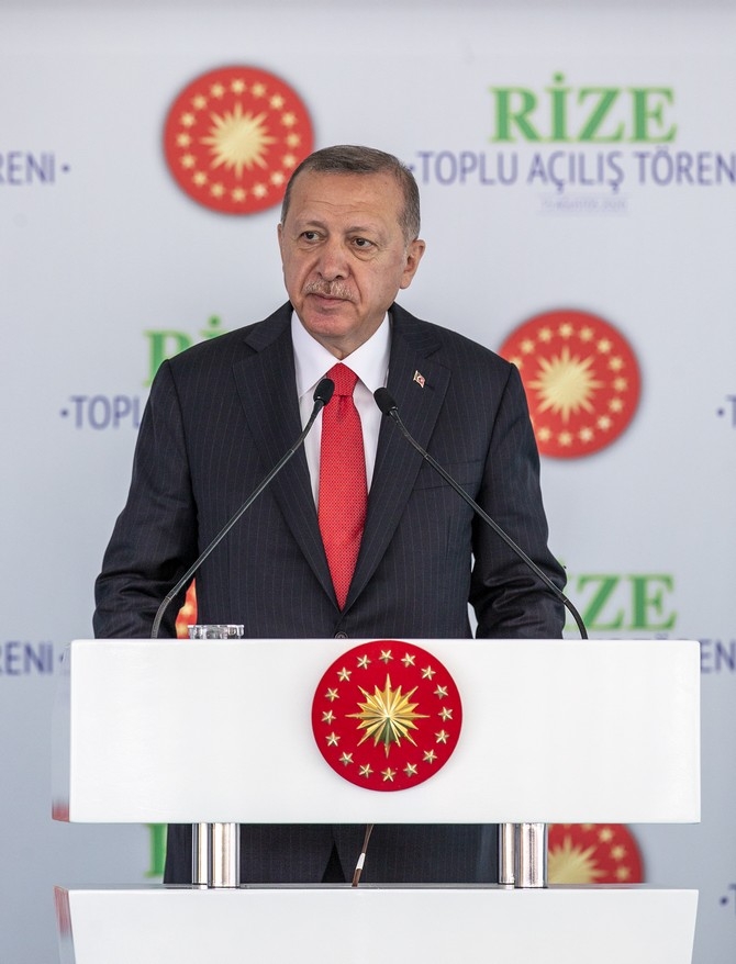 Cumhurbaşkanı Erdoğan Rize'de Toplu Açılış Törenine Katıldı 5