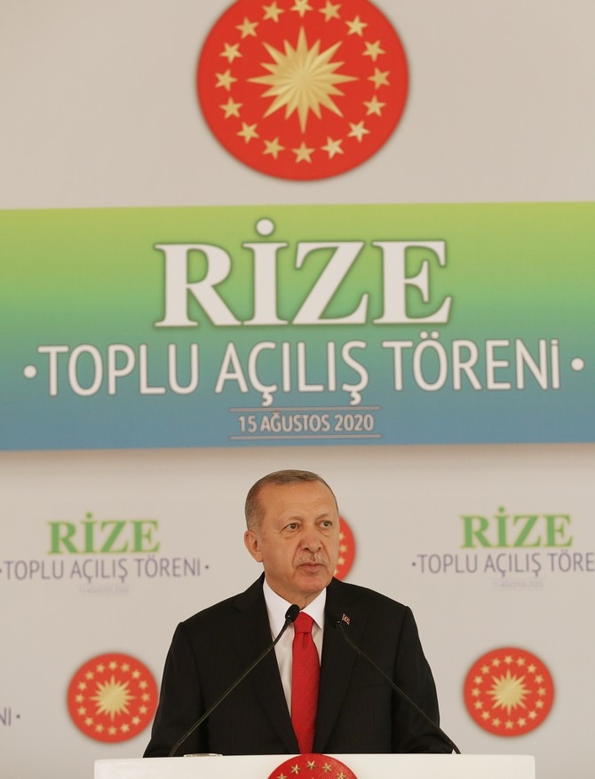 Cumhurbaşkanı Erdoğan Rize'de Toplu Açılış Törenine Katıldı 7