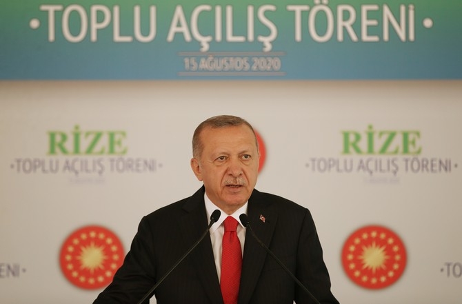 Cumhurbaşkanı Erdoğan Rize'de Toplu Açılış Törenine Katıldı 8