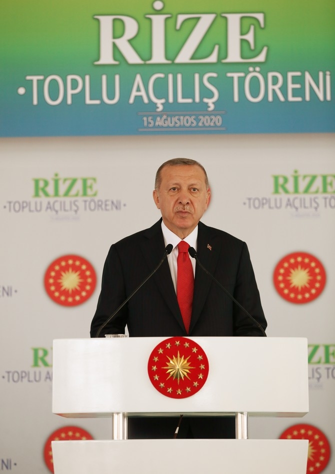 Cumhurbaşkanı Erdoğan Rize'de Toplu Açılış Törenine Katıldı 9