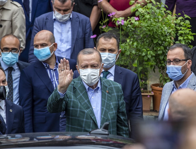 Cumhurbaşkanı Erdoğan Ayder Yaylasında incelemede 20