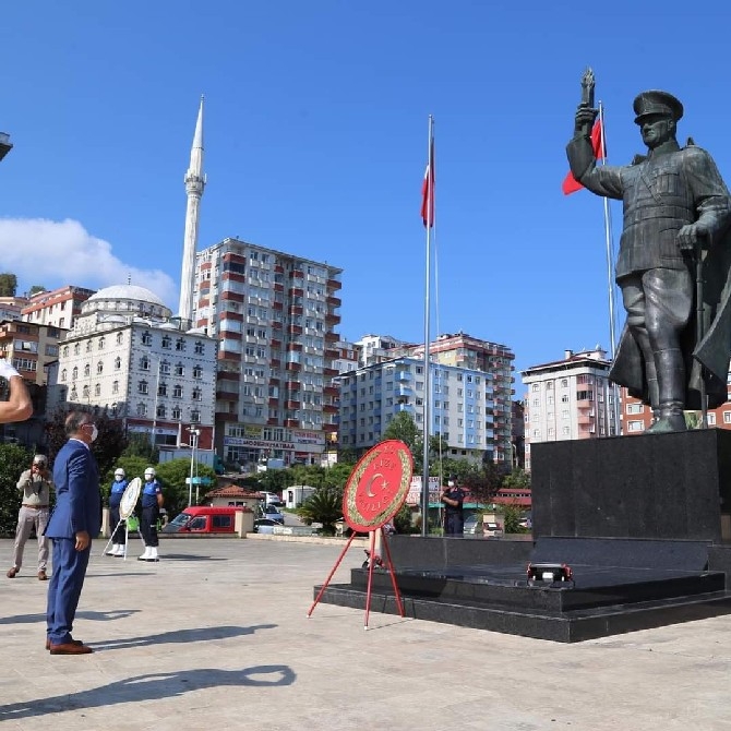 Atatürk'ün Rize'ye gelişinin 96. yıl dönümü kutlandı 8