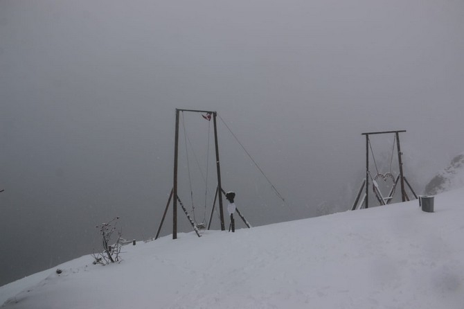 Kaçkar Dağları'ndaki Yaylalara Kar Yağdı 2