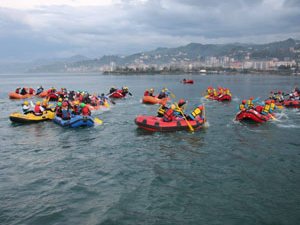 Türkiye Rafting Federasyonu Gelişim Kampı Ardeşen’de Başladı