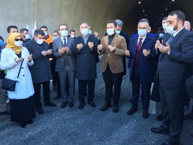 Salarha Tüneli'nin ilk tüpü hizmete açıldı. 6