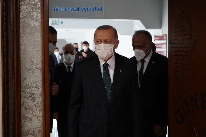 Cumhurbaşkanı Erdoğan, Güneysu Belediyesi’ni ziyaret etti 1