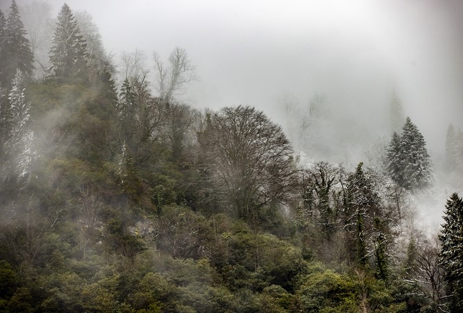 Kaçkar Dağları'nda sis ve kar yağışı 5