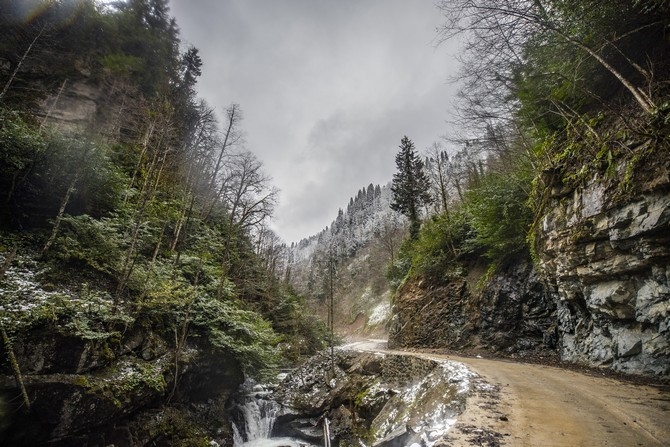 Kaçkar Dağları'nda sis ve kar yağışı 7