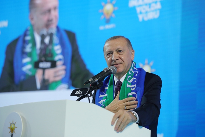Cumhurbaşkanı Erdoğan AK Parti Rize İl Kongresi'ne Katıldı 16