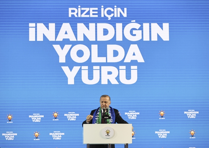 Cumhurbaşkanı Erdoğan AK Parti Rize İl Kongresi'ne Katıldı 2