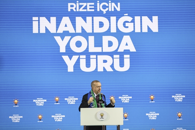 Cumhurbaşkanı Erdoğan AK Parti Rize İl Kongresi'ne Katıldı 39