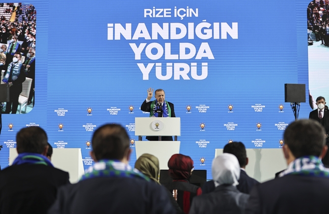 Cumhurbaşkanı Erdoğan AK Parti Rize İl Kongresi'ne Katıldı 53