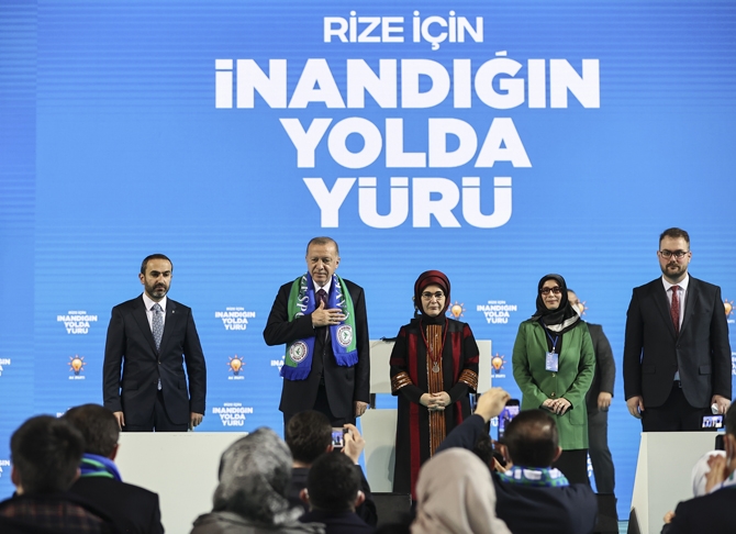 Cumhurbaşkanı Erdoğan AK Parti Rize İl Kongresi'ne Katıldı 56